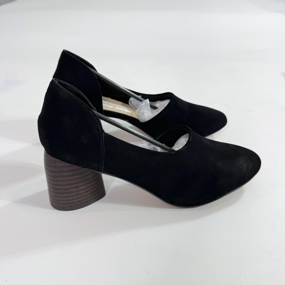 Sbicca Vintage Collection Shoes Womens Size 8 Black Volin Block Heel Pumps Dress